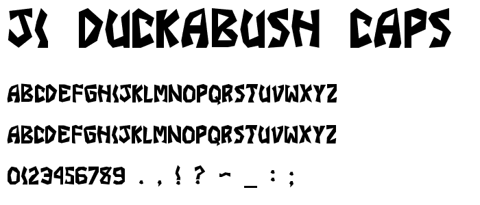 JI Duckabush Caps font